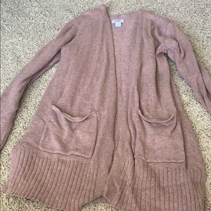 Long Pink Cardigan